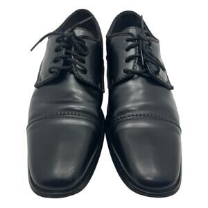 Amali Ramano-000 Black Upper Cap Toe Derby Mens 11 Dress Shoes